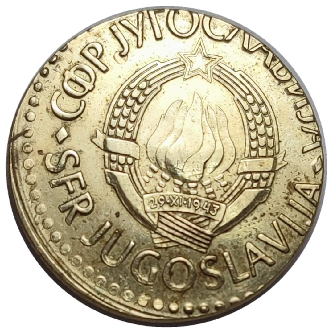 100-Dinara-1985---Wrong-Planchet-Or-Off-Metal---SFr-Jugoslavija